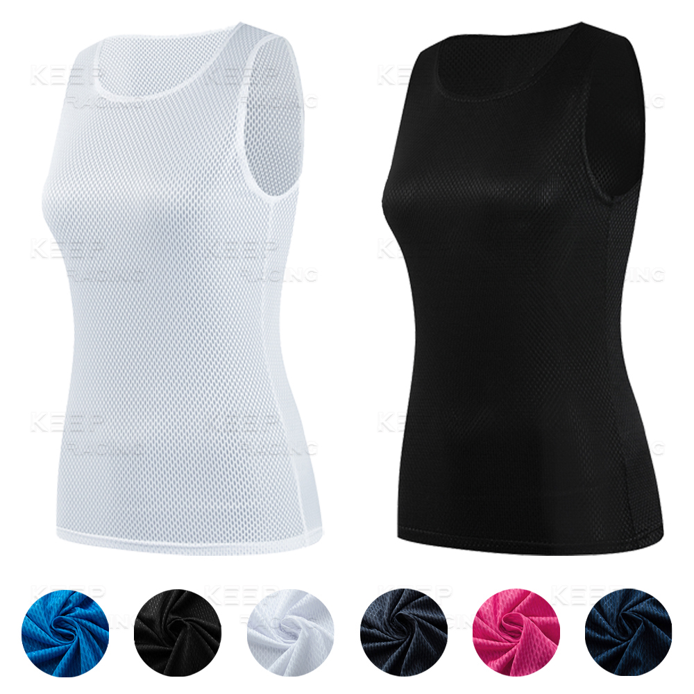 Sleeveless Undershirt - 여성 사이클링 기본 레이어 다채로운 사이클링