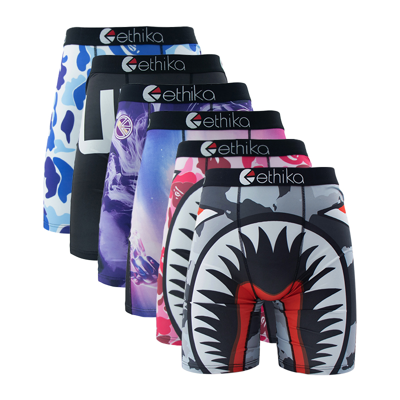 Boxer Shorts Modal - ETHIKA 6Pcs 남성 속옷 복서 통기성