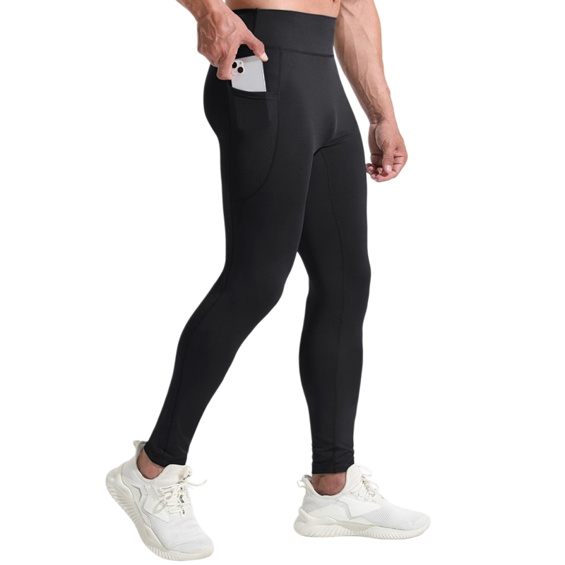 Compression Long Pant - 남성용 하이웨이스트 컴프레션 롱 팬츠 퀵