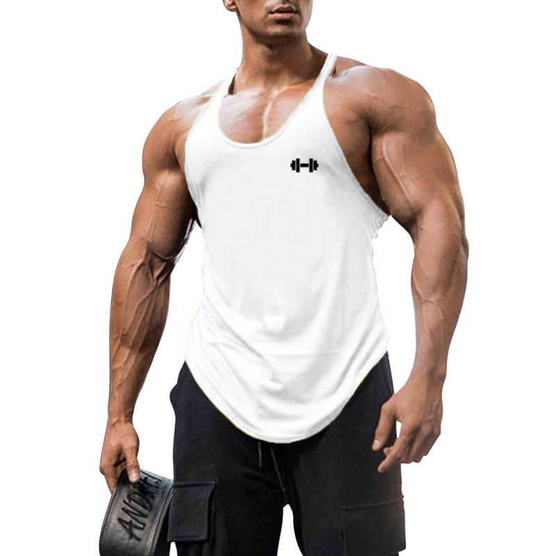 Sleeveless Undershirt - 남성용 부드러운 통기성 트레이닝 조끼, 라운드넥,