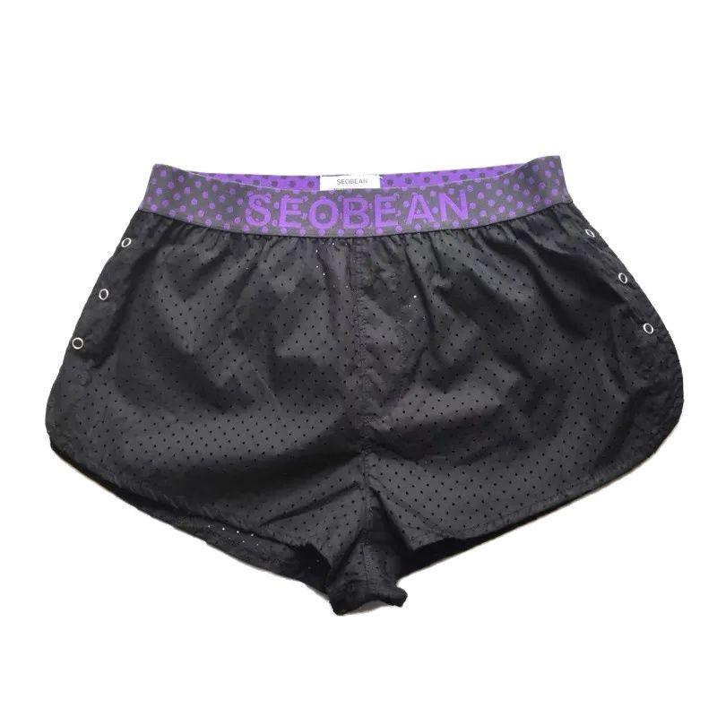 Mesh Sport Boxer - 남성용 단추 스플릿 복서, 개성 있는