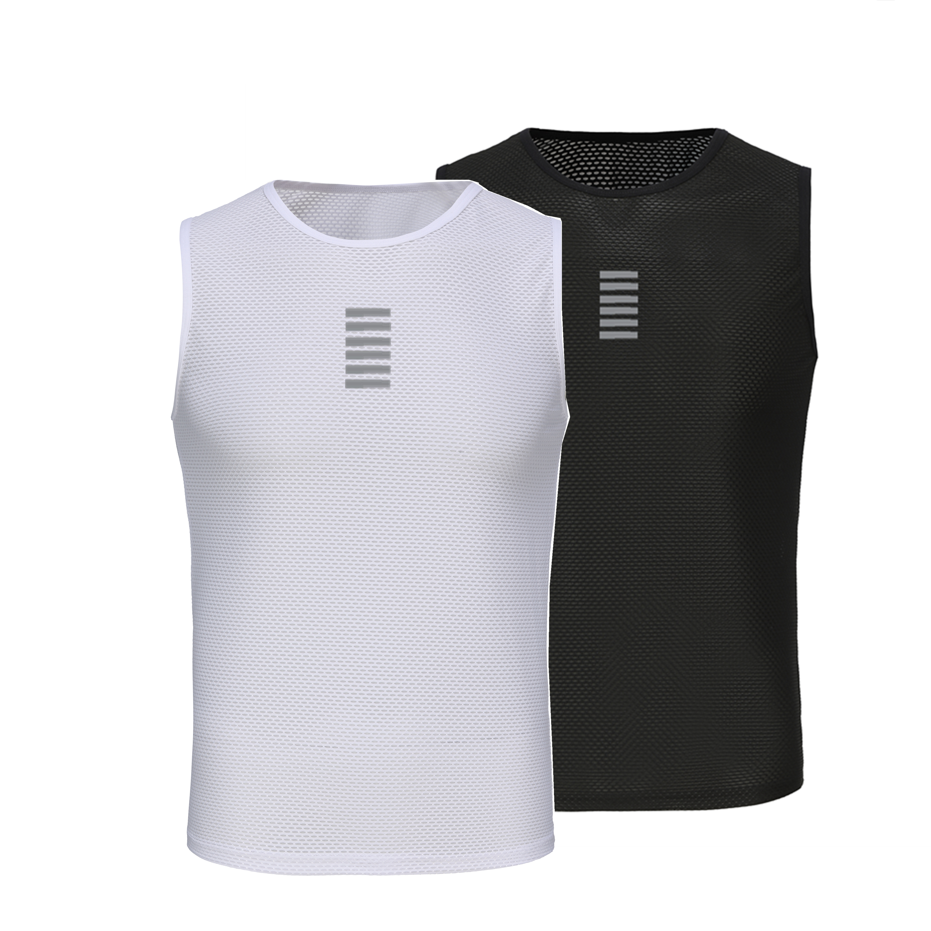 Sleeveless Undershirt - 사이클링 반사 베이스 레이어 속옷 화이트