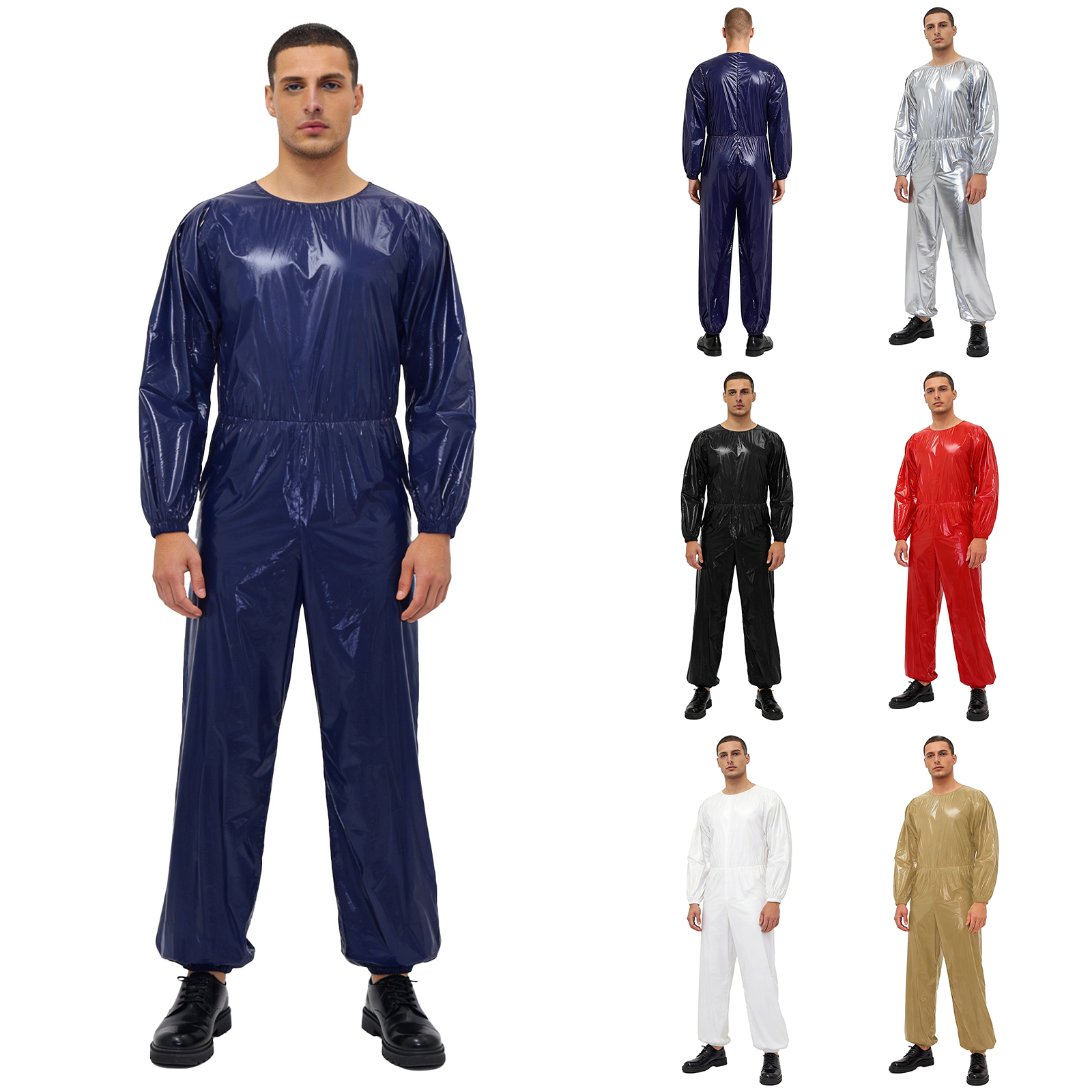 성인 남녀공용 사우나 수트 반짝이는 메탈릭 크루넥 긴팔 - Compression Long Pant 리뷰 및 가격