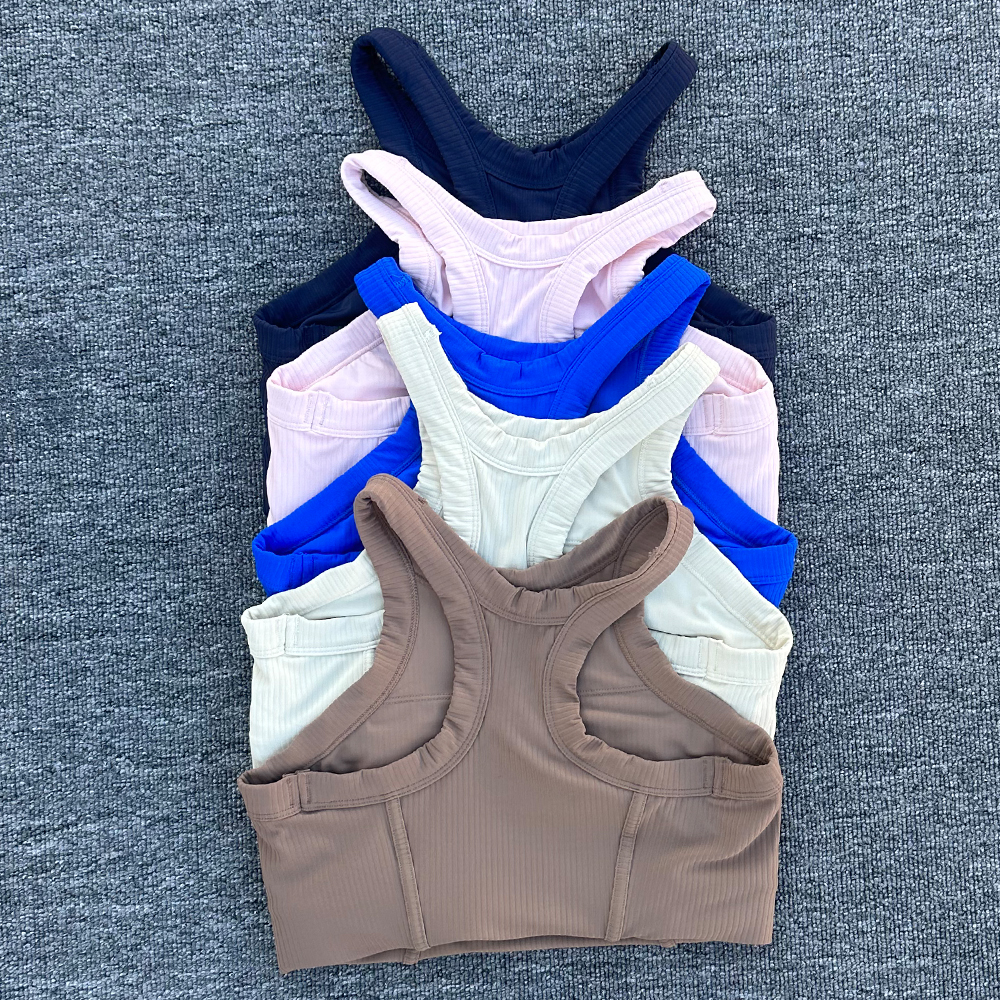 여성 요가 브래지어 탱크 탑 피트니스 알몸 느낌 스포츠 - Tank Top Ribbed 리뷰 및 가격