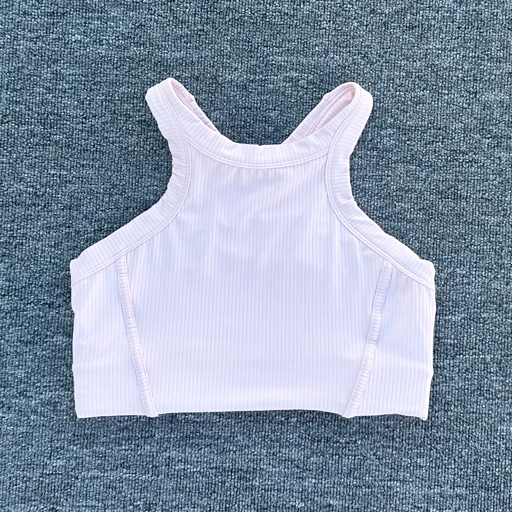 여성 요가 브래지어 탱크 탑 피트니스 알몸 느낌 스포츠 - Tank Top Ribbed 리뷰 및 가격