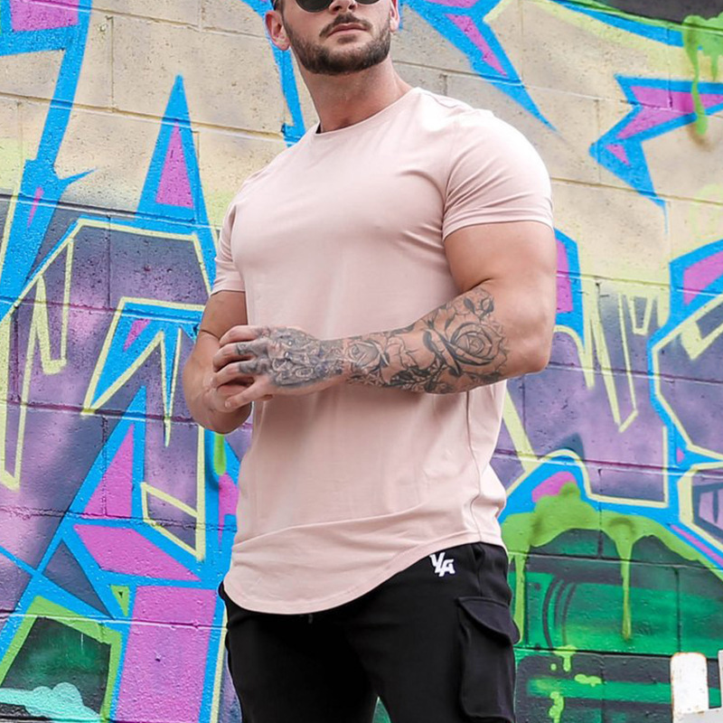 스포츠 피트니스 티셔츠 남성 보디 빌딩 반팔 운동 셔츠 - T Shirt Tight Fit 리뷰 및 가격