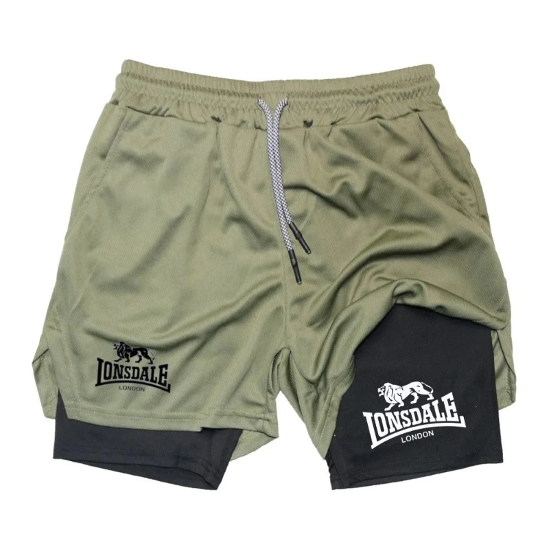 남성용 프린트 2 in 1 러닝 반바지, 헬스 운동용  - Compression Shorts Athletes 리뷰 및 가격
