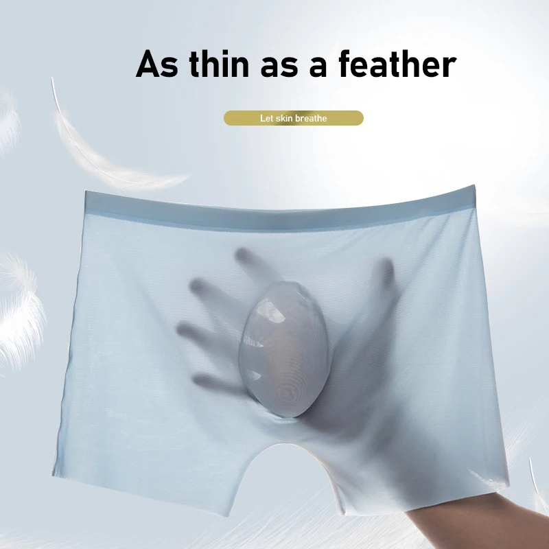 10 개/몫 남자 여름 얼음 실크 복서 팬티 원활한 속 - Boxer Shorts Modal 리뷰 및 가격