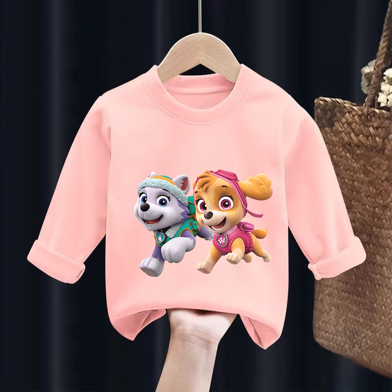PAW Patrol 긴 소매 티셔츠 애니메이션 체이스  - Undershirt Crew Neck 리뷰 및 가격