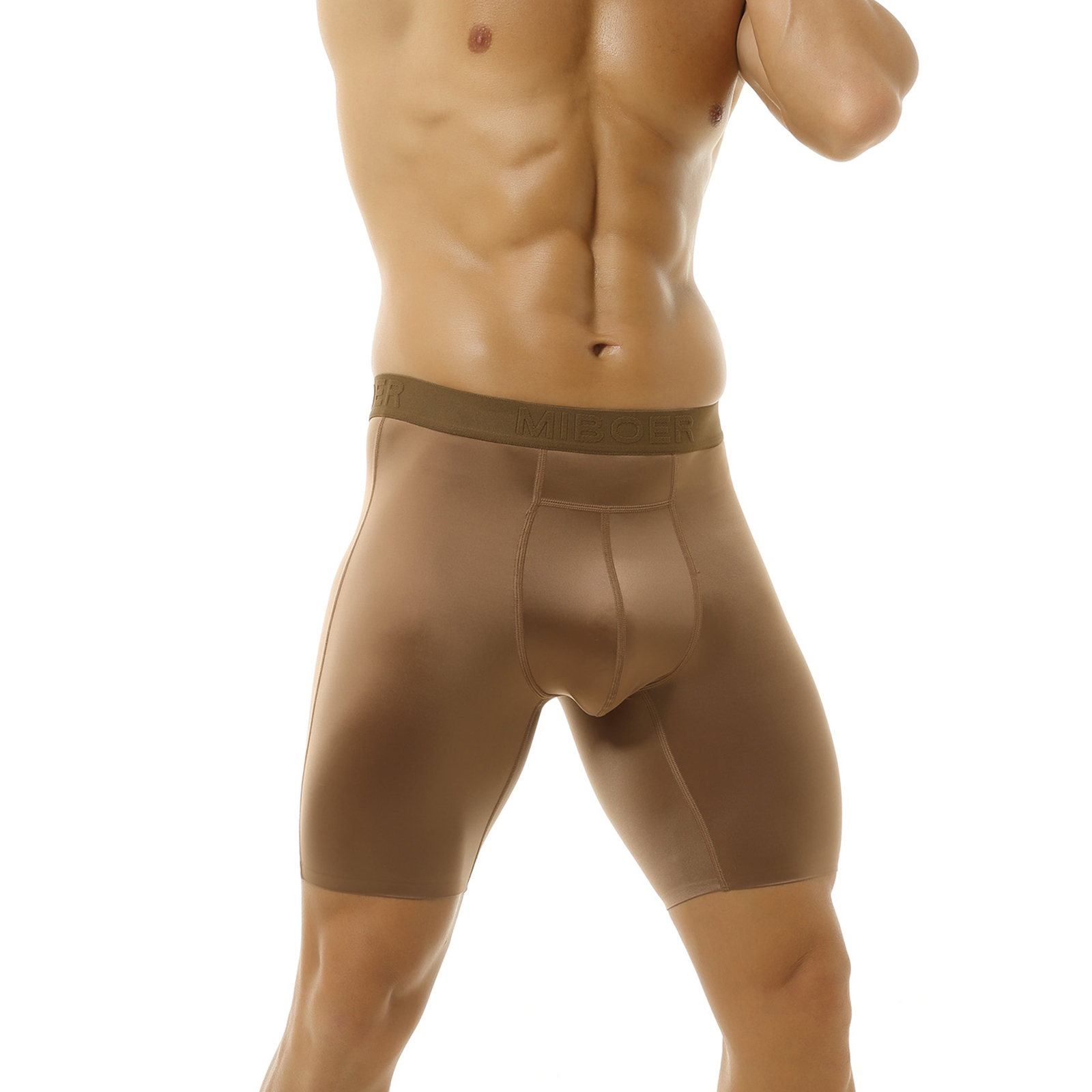 남성용 새틴 반바지 스포츠 중간 길이 속옷 3D 버글  - Pouch Boxer Pouch 리뷰 및 가격