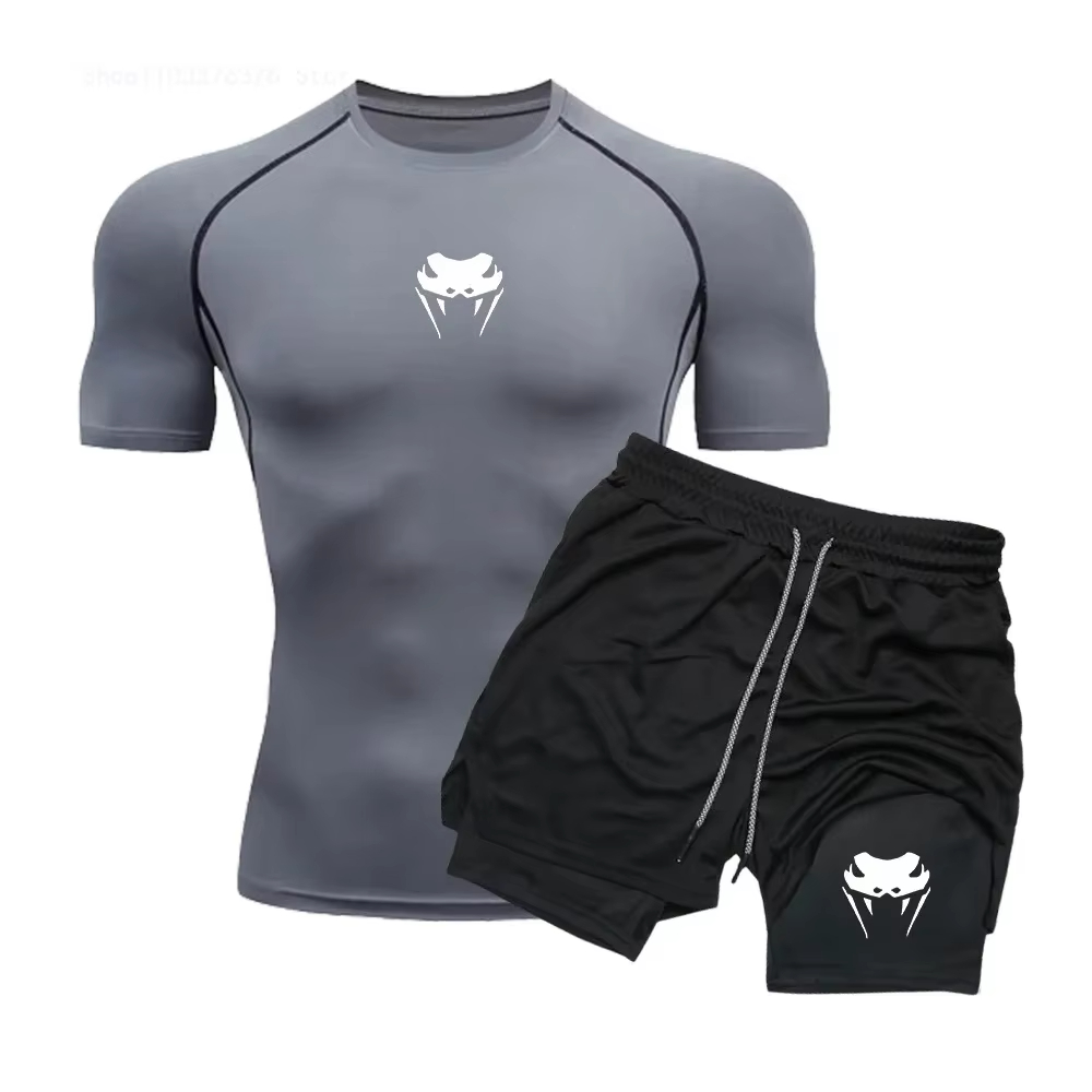 남성용 컴프레션 운동복 - 속건성 타이트 반팔 애니메이 - Compression Shorts Athletes 리뷰 및 가격