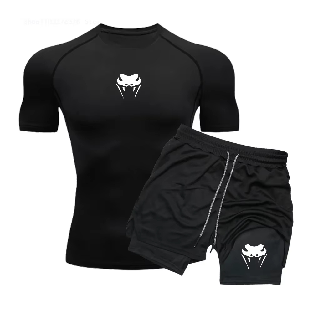 남성용 컴프레션 운동복 - 속건성 타이트 반팔 애니메이 - Compression Shorts Athletes 리뷰 및 가격