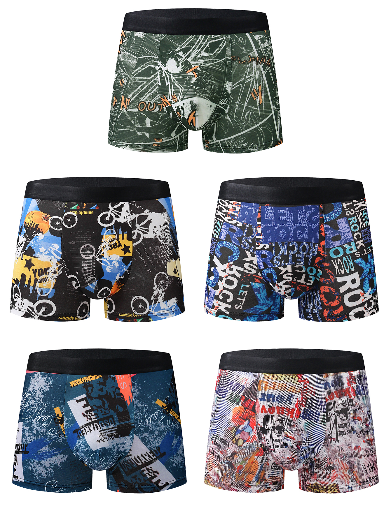10팩 패셔너블한 남성용 복서 반바지, 편안하고 부드럽 - Multi Pack Underwear 리뷰 및 가격