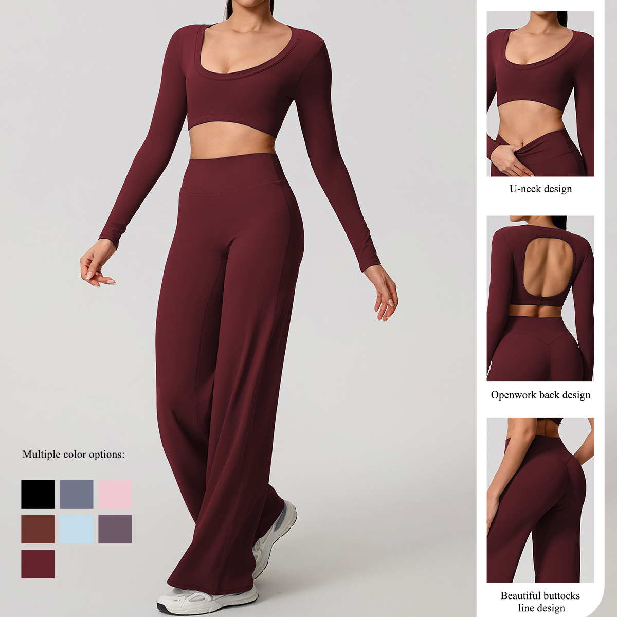 헤어이세이비 스포츠 세트 2피스 여성용 긴팔 백리스 피 - Compression Long Pant 리뷰 및 가격