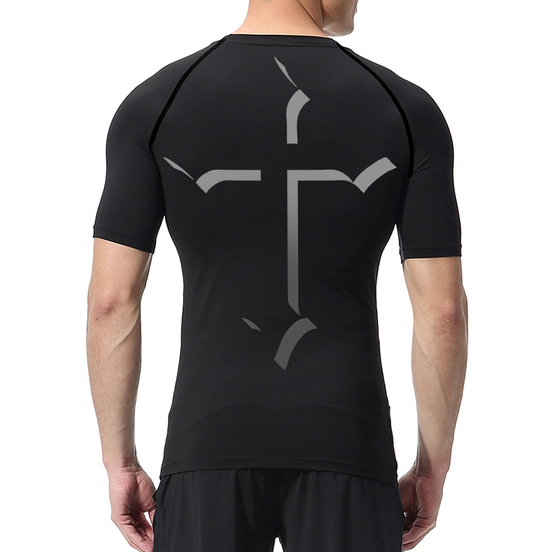 남성용 크로스 프린트 압축 셔츠 Christian Sp - Base Layer Top 리뷰 및 가격