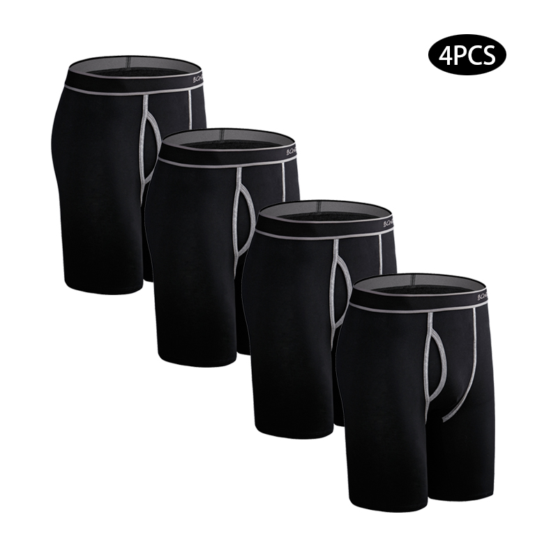 4pcs 긴 코 튼 속옷 남자 복 서 섹시 한 남자 팬 - Boxer Brief Pack Cotton 리뷰 및 가격
