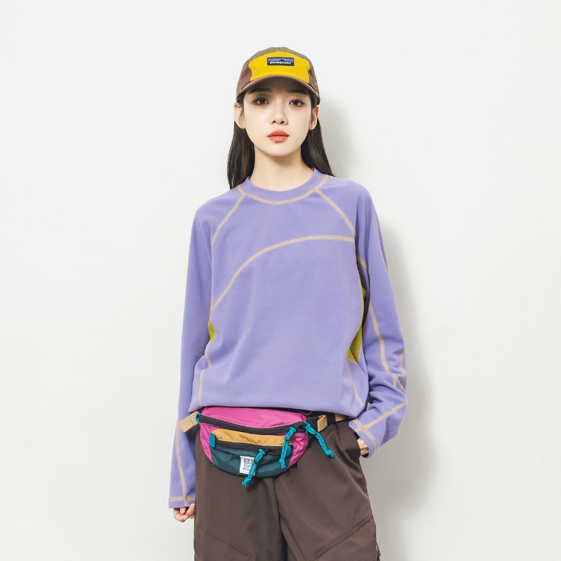유니섹스 아웃도어 컬러 블록 긴팔 티셔츠 스트레치 베이 - Base Layer Top 리뷰 및 가격
