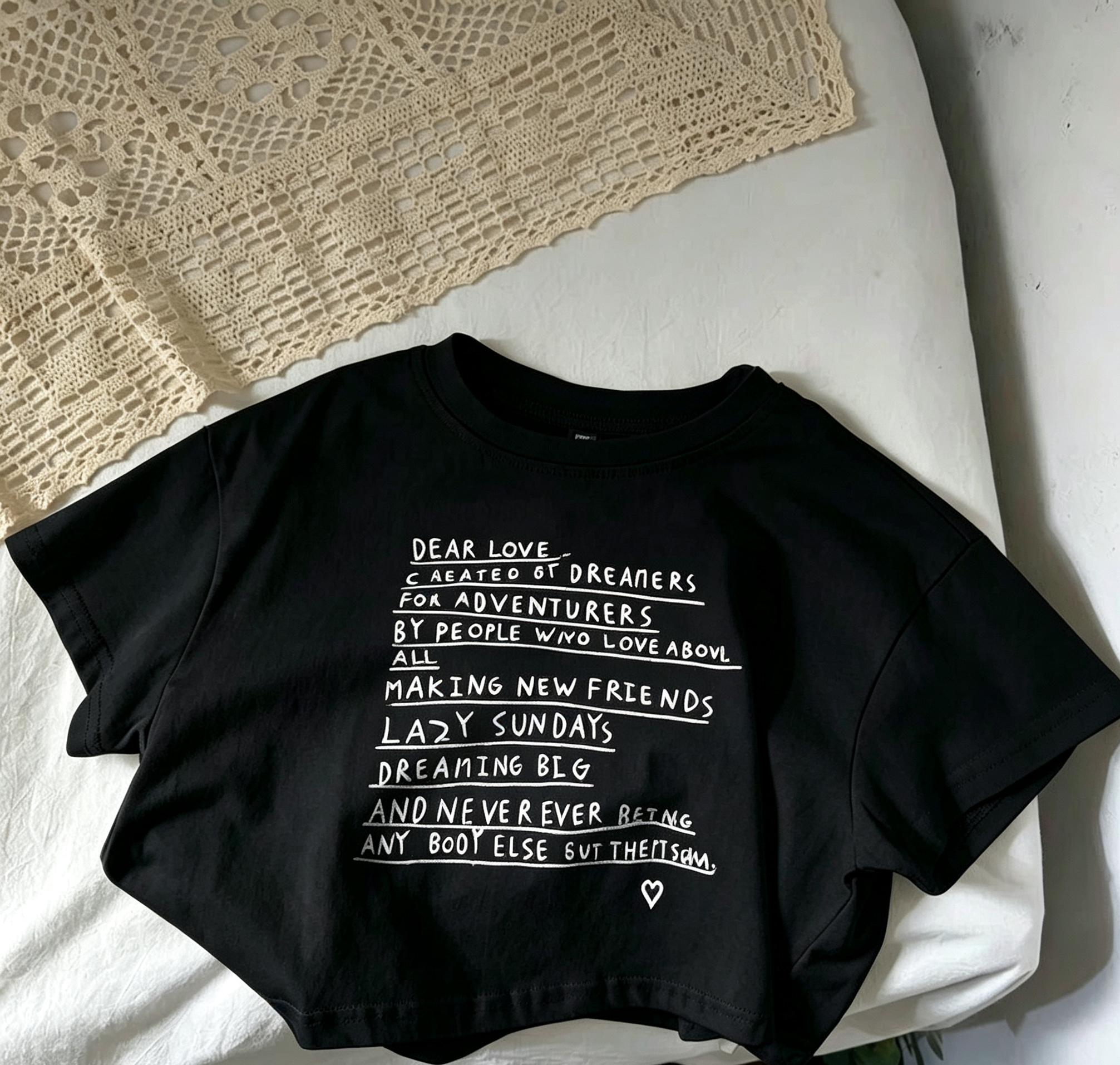 어린이 고품질 부티크 다용도 티셔츠 키즈 여아 레터 프 - Undershirt Crew Neck 리뷰 및 가격