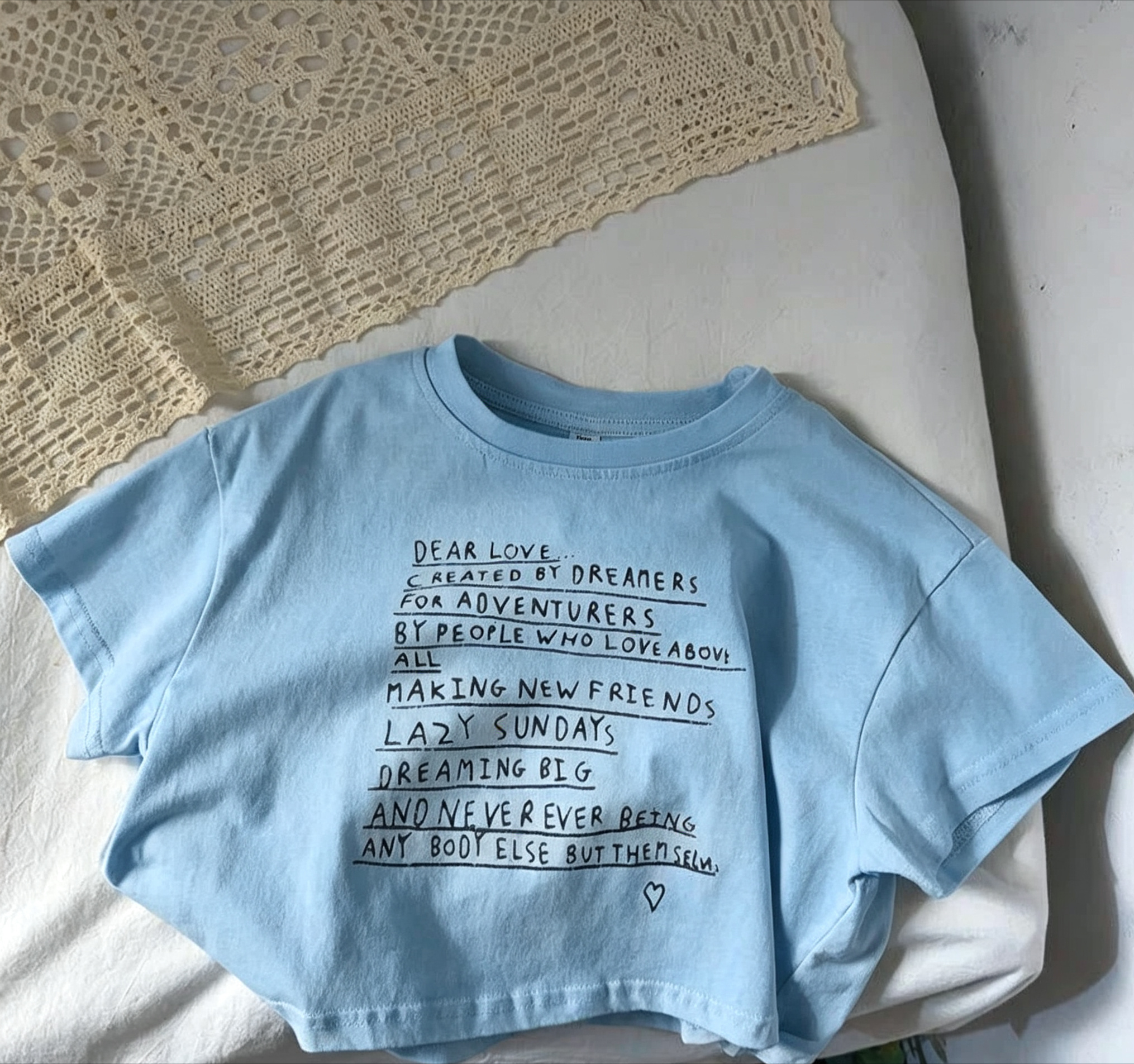 어린이 고품질 부티크 다용도 티셔츠 키즈 여아 레터 프 - Undershirt Crew Neck 리뷰 및 가격