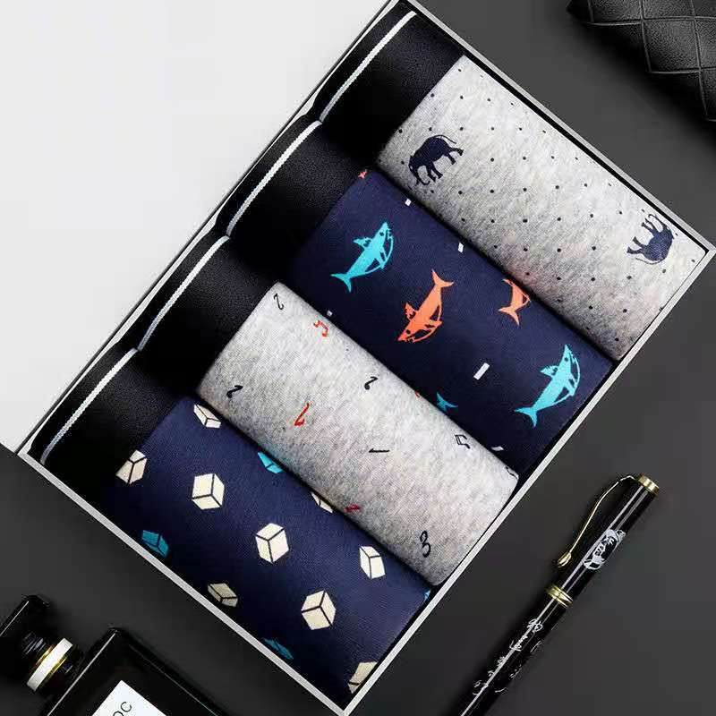 4 개/몫 복서 반바지 남자 속옷 코튼 팬티 편안한 통 - Multi Pack Underwear 리뷰 및 가격
