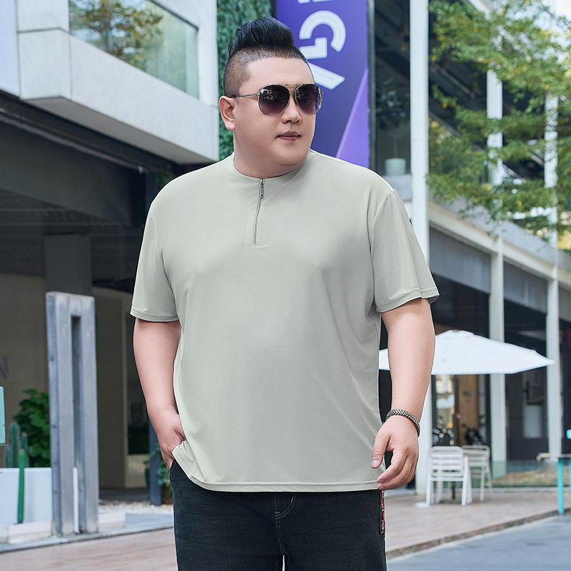 빅사이즈 9XL 남성 아이스 실크 헨리넥 반지퍼 티셔츠 - T Shirt Tight Fit 리뷰 및 가격