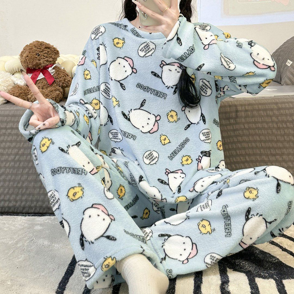 Sanrio Pompom Purin 겨울 잠옷 Y2K  - Thermal Long John 리뷰 및 가격