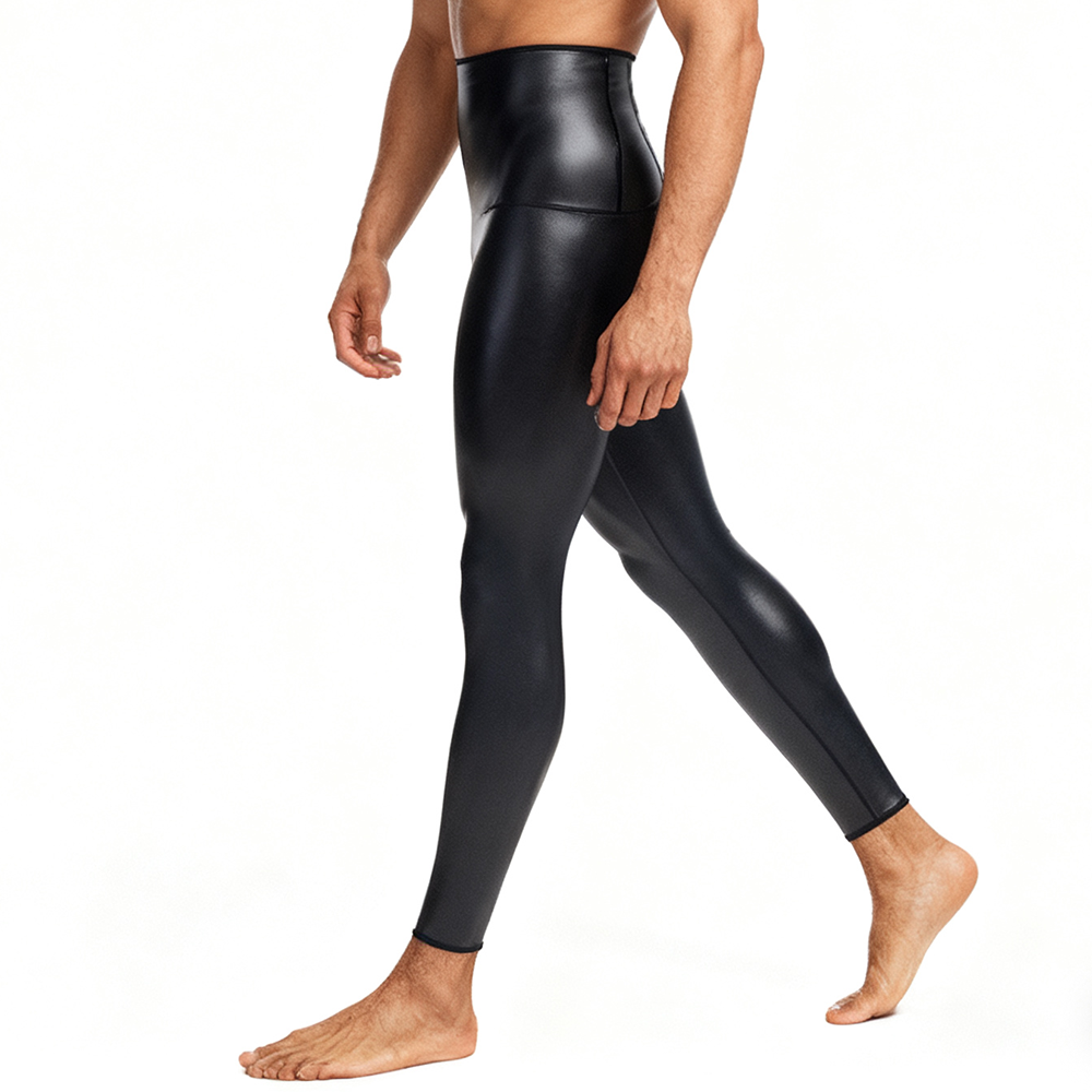 섹시한 남성용 PU 가죽 롱 팬츠 블랙 하이웨이스트 스 - Compression Long Pant 리뷰 및 가격