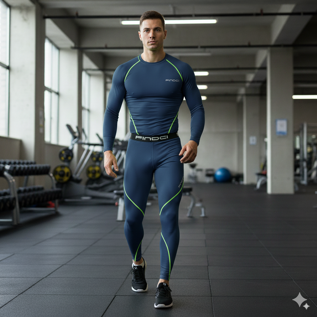 FINDCI 남성용 스포츠 러닝 세트 압축 셔츠 + 바 - Compression Long Pant 리뷰 및 가격