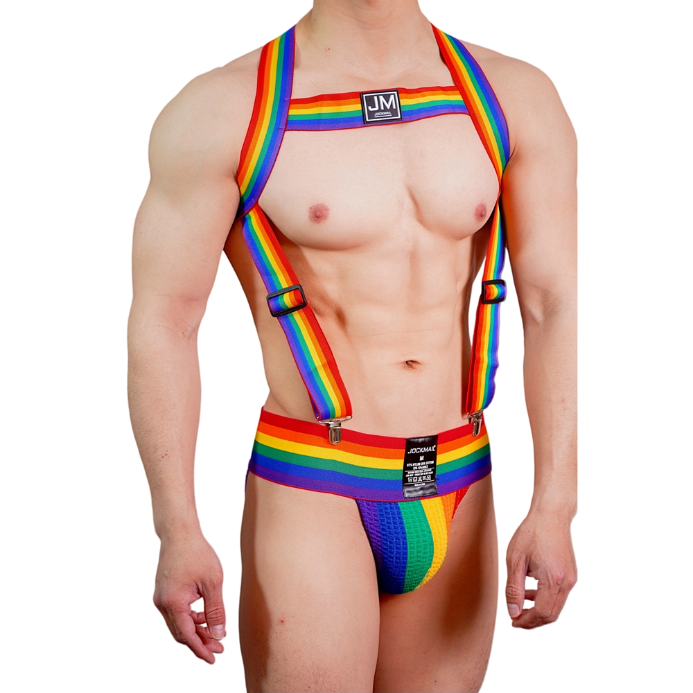 조크메일 레인보우 바디 하네스 3인치 와이드 밴드 조절 - Jockstrap Athletic 리뷰 및 가격