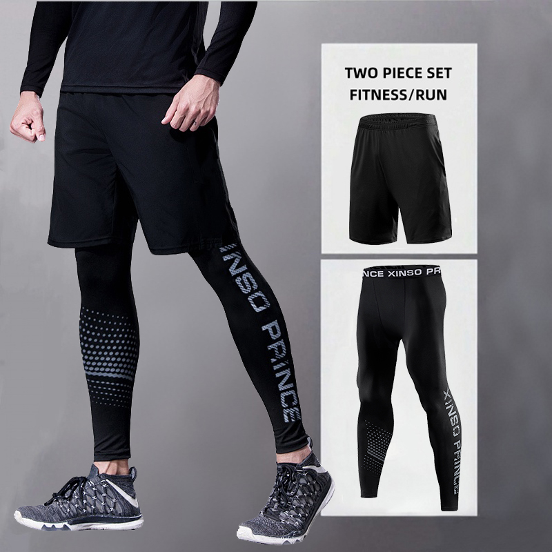 남성용 스포츠 러닝 바지 트레이닝 피트니스 반바지 +  - Compression Long Pant 리뷰 및 가격