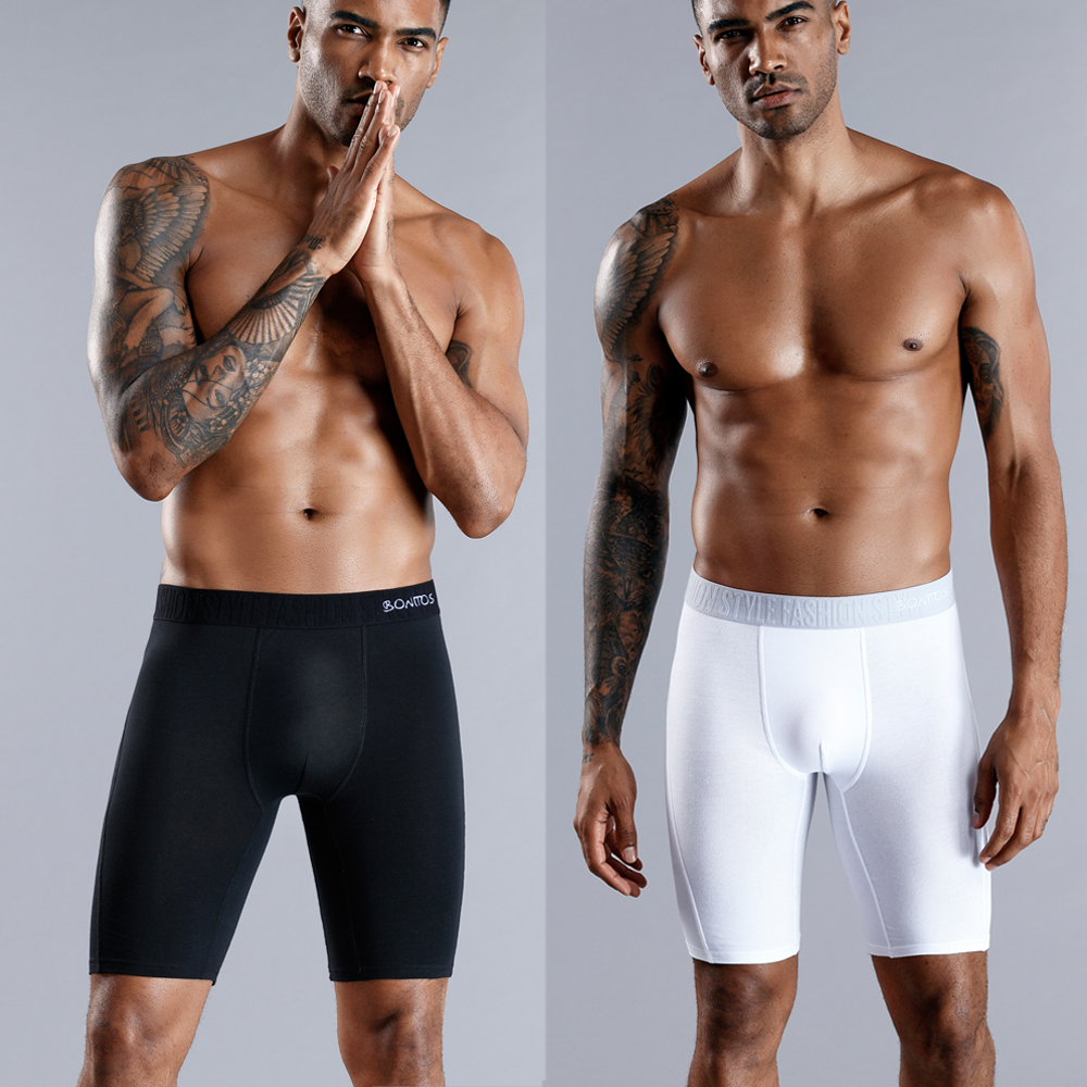 BONITOS 남성용 긴 복서 반바지 팬티, 남성용 복 - Boxer Brief Pack Cotton 리뷰 및 가격