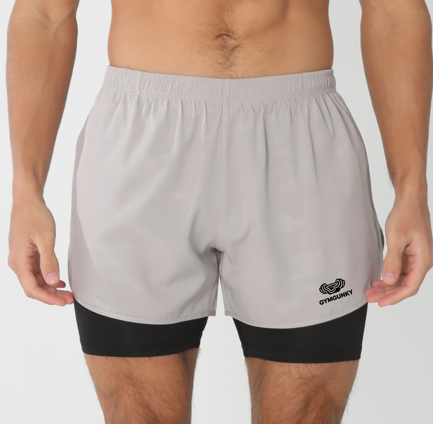 남성용 2 in 1 컴프레션 라이너 스포츠 반바지 추상 - Compression Shorts Athletes 리뷰 및 가격