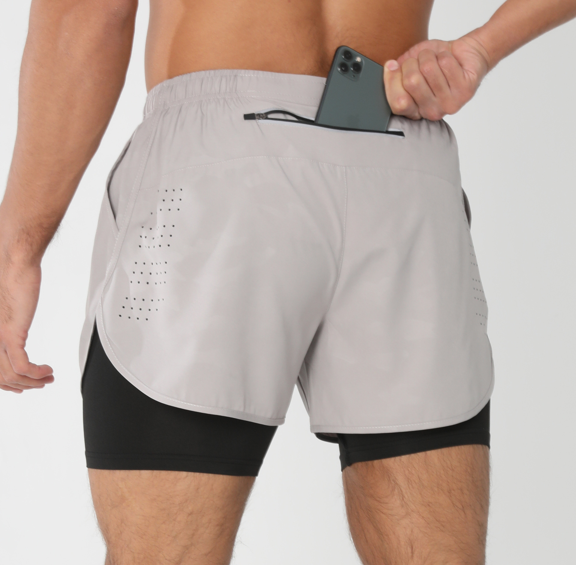 남성용 2 in 1 컴프레션 라이너 스포츠 반바지 추상 - Compression Shorts Athletes 리뷰 및 가격
