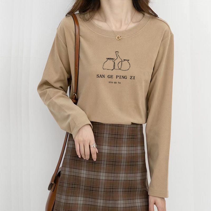 여성 한국 스타일 크루넥 브러시드 드랄론 보온 탑 겨울 - Undershirt Crew Neck 리뷰 및 가격