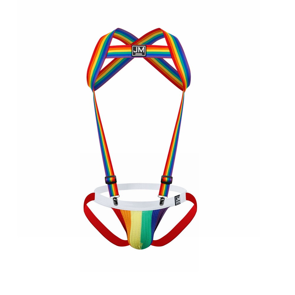 레인보우 바디 하네스 조절 가능한 탄성 스트랩 탈부착  - Jockstrap Athletic 리뷰 및 가격